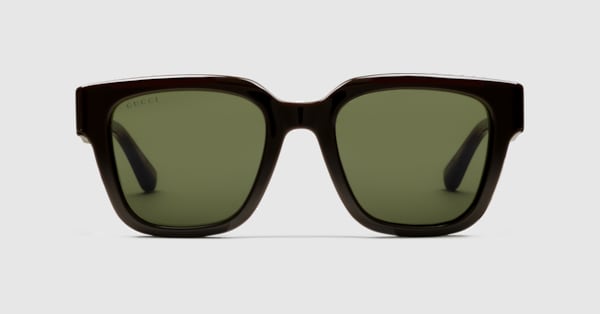オーバルフレーム サングラス ・ブラウン | GUCCI公式