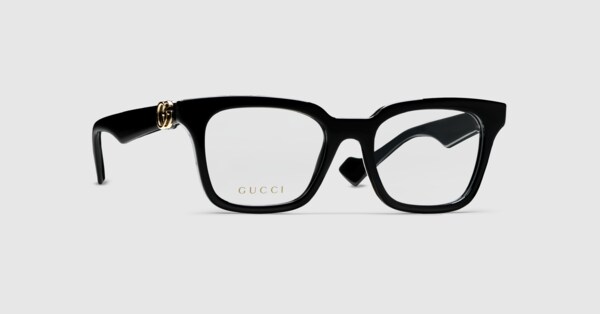 Square optical frame in black GUCCI Canada