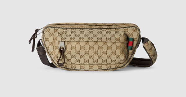 Small GG crossbody bag in beige and ebony GG canvas GUCCI Canada