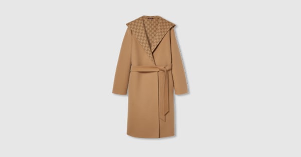 GUCCI ナポレオン　コート　高級ウール リバーシブル GGウール コートブラック＆グレー | GUCCI公式