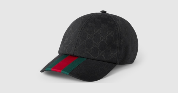 GG canvas baseball hat in black | GUCCI® US