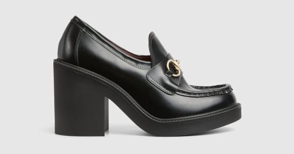 Gucci heeled loafers store