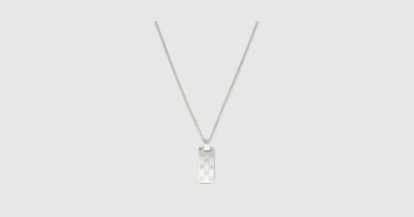 Gucci Signature necklace with GG tag in 925 sterling silver Gucci Signature necklace with GG tag in 925 sterling silver