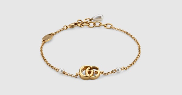 Gucci - GG Marmont chain bracelet with charm