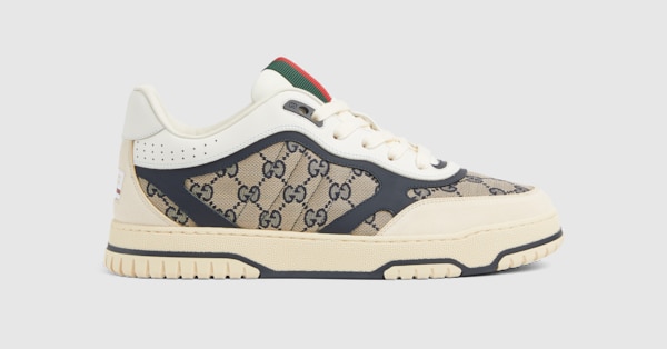 【GUCCI】Web Stripe Men's Mule Sneakers 780288 J8700 903 Ace Web Stripe leather sneakers in multicoloured - Gucci