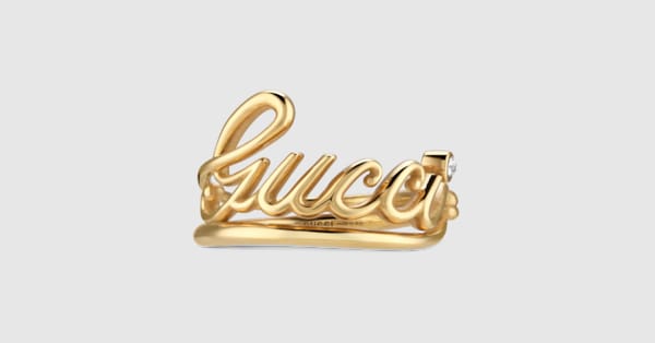【廃盤超美品】GUCCI INOX Gロゴ リング イエローゴールド AU750 廃盤超美品】GUCCI INOX Gロゴ リング イエローゴールド AU750