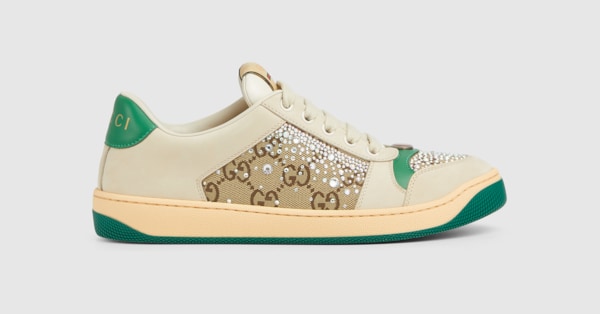 【GUCCI】GG付き ウィメンズ スニーカー ウィメンズ GG スニーカーブラウン レザー＆キャンバス | GUCCI公式