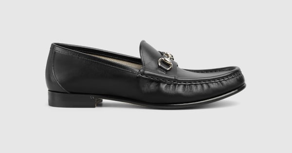 【美品】GUCCI グッチ ホースビット 黒銀 ローファー レザー 38 C GUCCI グッチ ホースビット ローファー レザー ブラック