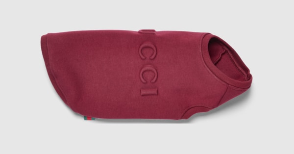 Gucci - Embossed cotton pet sweatshirt