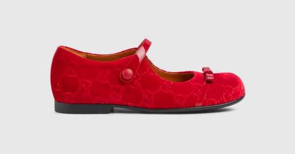 Little girls Gucci Mary Janes store flats