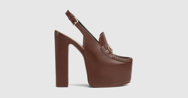 Gucci chunky heels hotsell