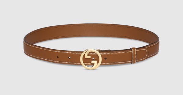 Gucci Blondie belt in brown leather GUCCI AE