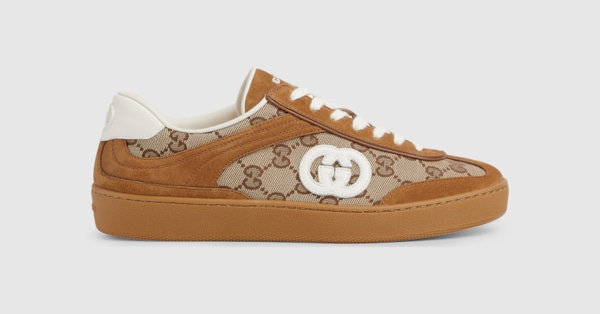 GUCCI ブラウン スエード スニーカー Women's G75 sneaker in brown suede | GUCCI® US