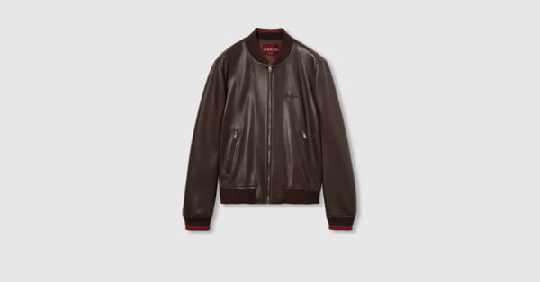 グッチ　レザーブルゾン 中古・古着通販】GUCCI (グッチ) HOLLYWOOD レザーブルゾン