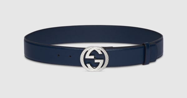 GUCCI　インターロッキング レザー 037 194 0979 　白　ベルト 812255_0YA0N_4157_001_100_0000