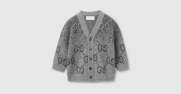 Newest Baby Boy Wool Gucci GG Cardigan Sweater 12/18