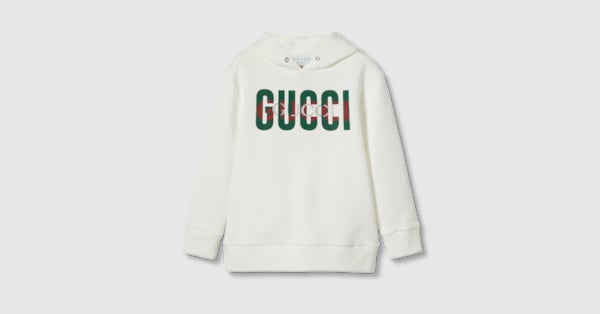 専用ページ✩.*˚Gucci キッズ スウェット 10才 140cm チルドレンズ〕プリント コットン スウェットシャツホワイト