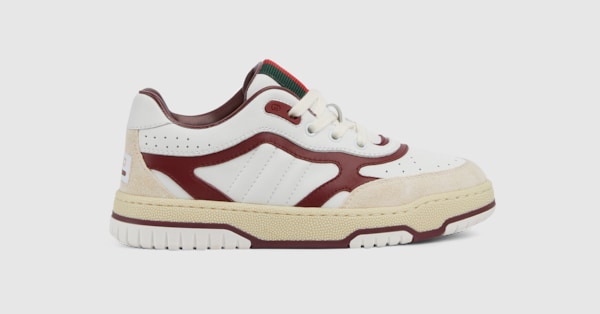 ★とも★ GUCCI Children's Gucci Re-Web sneaker in ivory leather | GUCCI® US