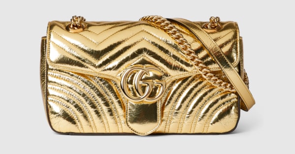 Gucci marmont metallic bag sale