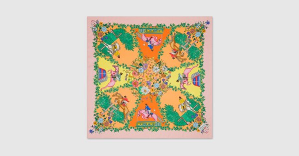 グッチ　シルク100%スカーフ 810870_3G001_5967_001_100_0000