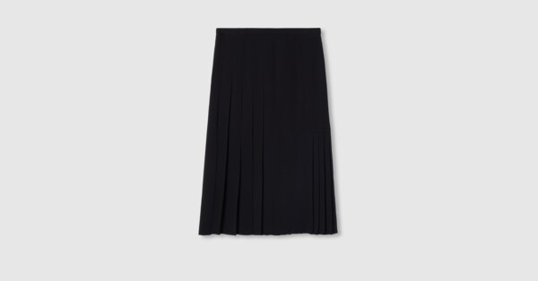 25新作 グッチ コットン ウール ミッドレングス スカート レディース ミディ&ロングスカート | GUCCI公式