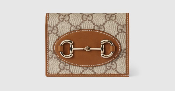 GUCCI｜HALF-LENGTH WALLETS (819131 FAD6L 9758) GG Emblem zip mini wallet in Beige GG Canvas | GUCCI® SI