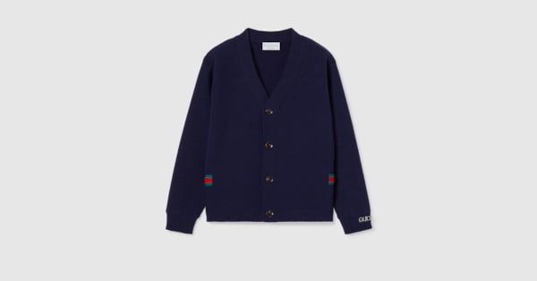 GUCCIチルドレンズ スウェットカーディガン Children's wool cardigan