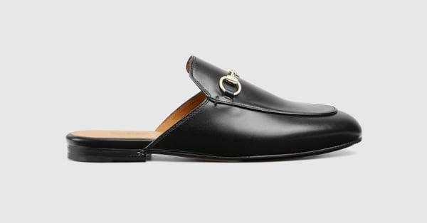 GUCCI　グッチ　プリンスタウン　ウィメンズスリッパ　黒　ブラック Women's Princetown slipper in black leather | GUCCI® US
