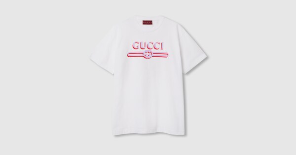 GUCCI ロゴプリント Tシャツ ホワイト 788093_XJG1J_9082_001_100_0000