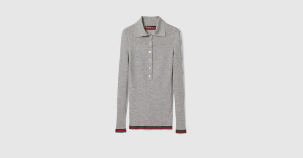 【セール中】GUCCI グッチ レースアップ ポロシャツ ニットイタリアL〜XL GUCCI グッチ レースアップ ポロシャツ ニットイタリアL〜XL
