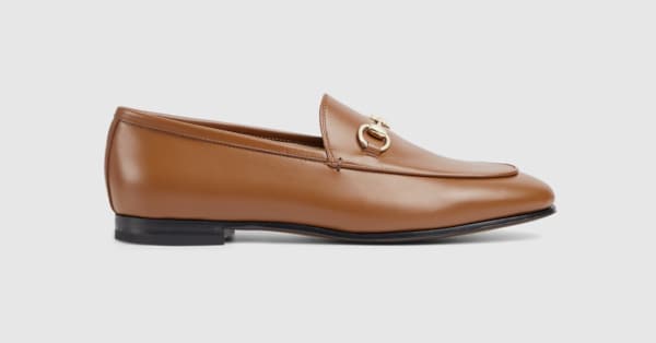 ヨルダーン〕ウィメンズ ローファー ・ブラウン レザー | GUCCI公式