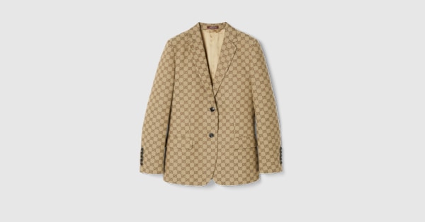 GGキャンバス ジャケット ・キャメル＆エボニー | GUCCI公式