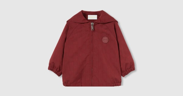 happylifeGUCCI GGウール Reversible GG wool jacquard top in bordeaux and white