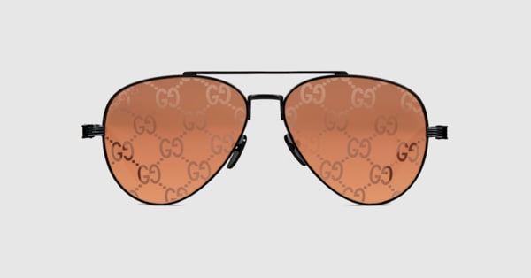 【Gucci】 Aviatorグラス 797684_I3330_1090_001_100_0000