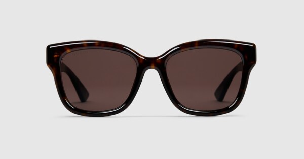 ユニセックスGUCCI ダークブラウン サングラス スクエア サングラス ・ダークブラウン | GUCCI公式