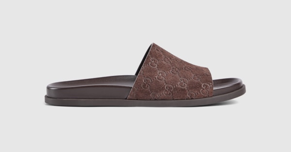Gucci Women's GG mid-heel slide … curated on LTK
