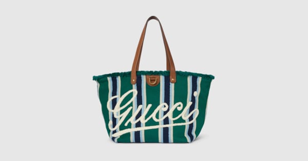 エンブロイダリー キャンバス ミディアム トートバッグ