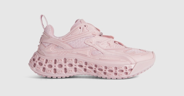 Women's Gucci cub3d sneaker in light pink Demetra and mesh | GUCCI® US