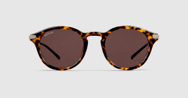 サングラス GUCCI Round sunglasses Round frame sunglasses in tortoiseshell brown | GUCCI® US