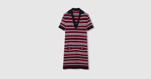 グッチ　GG ウール ニット ワンピース　送料込み GUCCI - グッチ GG コットンウール ピケ ニットワンピース XXS