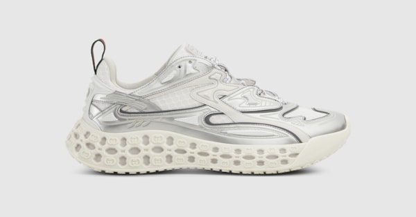 GUCCI cub3d〕 メンズ スニーカー ・グレー デメトラ＆メッシュ