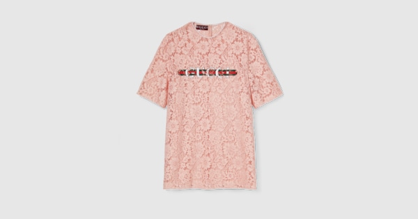 GUCCI グッチ ニット トップス フローラル 刺繍 パフスリーブ M