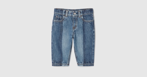 グッチ  ベビー  デニム Baby jeans in blue - Gucci Kids | Mytheresa