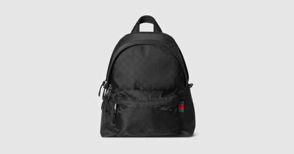 GG ミディアム バックパックブラック GGナイロン | GUCCI公式