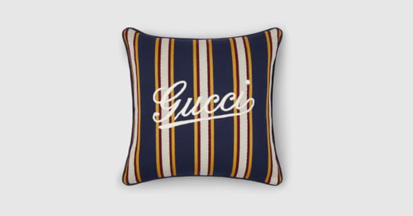 GUCCI クッション GG cushion in grey | GUCCI® US