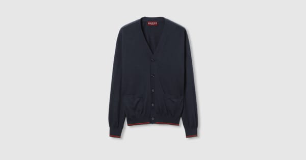 GUCCI マスタード カーディガン L GUCCI マスタード カーディガン L