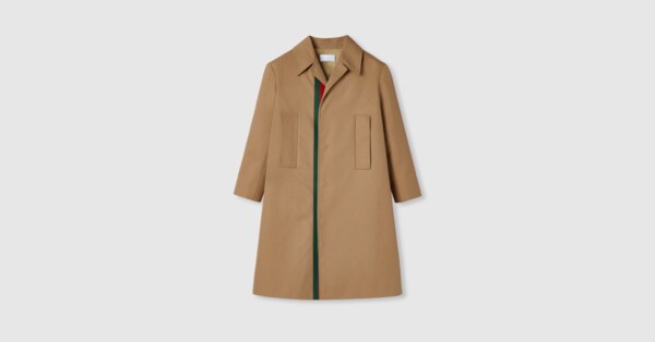 関税負担なし☆GUCCI ヘビーコットンドリルコート GG cotton jacquard cardigan in ivory and blue | GUCCI® US