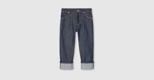 GUCCI デニムパンツ　10歳 Children's denim pants in blue | GUCCI® US