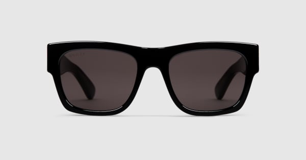 Square frame sunglasses in black | GUCCI® US