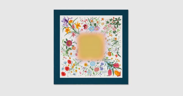 GUCCI 国内買付 90 x 90 プロジェクト プリント シルクスカーフ 90 x 90 プロジェクト プリント シルクスカーフマルチカラー
